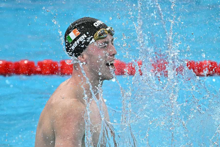 Wiffen makes Irish history with men's Olympic 800m freestyle gold