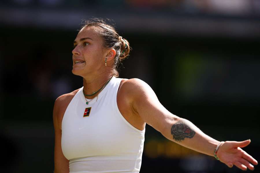 Sabalenk à Wimbledon.