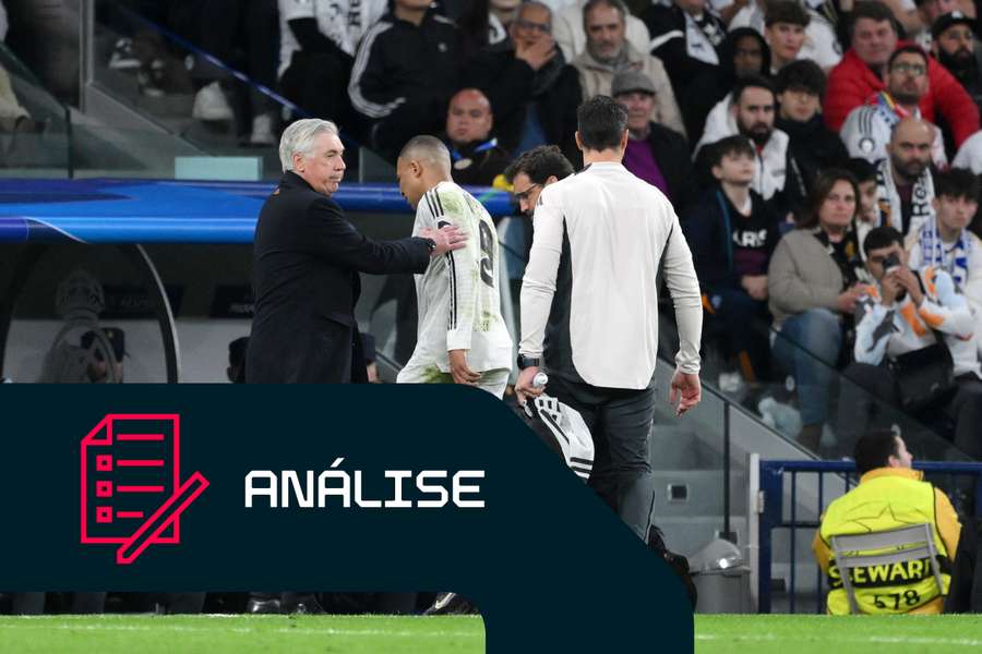 Mbappé e Ancelotti no encontro europeu