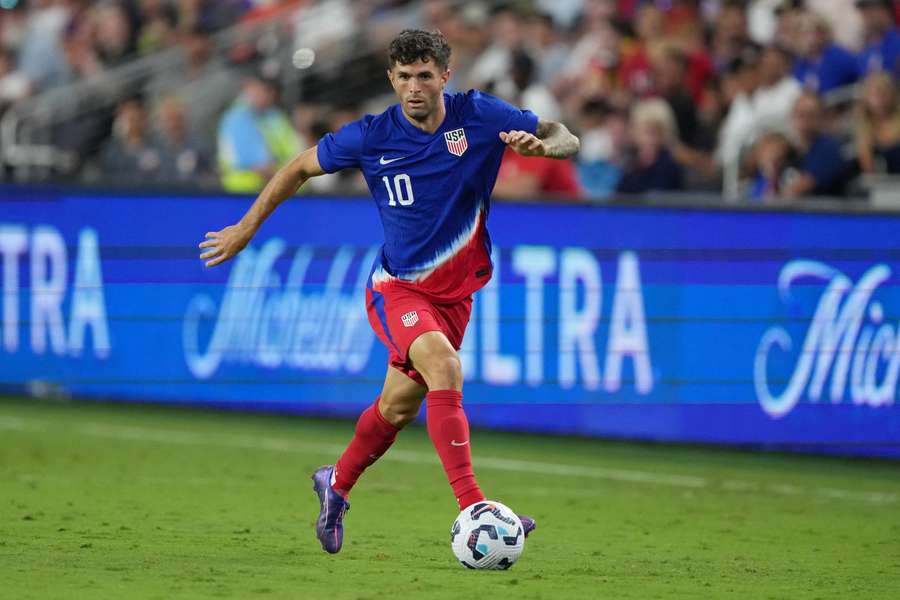 Pulisic tijdens de wedstrijd tegen Nieuw-Zeeland