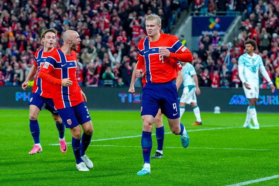 Haaland avec la Norvège. Haaland avec la Norvège.