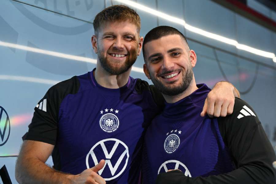 Niclas Fullkrug (à droite) et Deniz Undav, la nouvelle recrue de l'Allemagne 