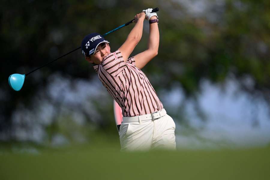 Iwai in action at the Lotte Championship