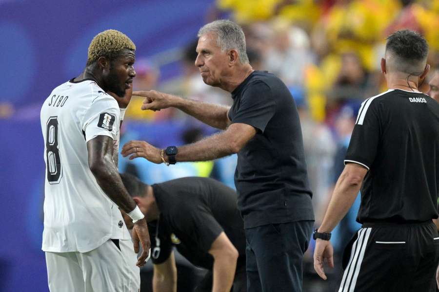 Kwasi Sibo and Carlos Queiroz at the 2026 World Cup