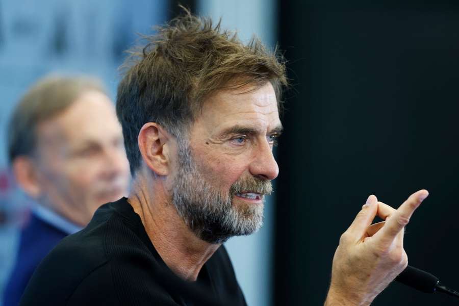 Jürgen Klopp bei seiner Vorstellung als neuer Bundestrainer Jürgen Klopp bei seiner Vorstellung als neuer Bundestrainer