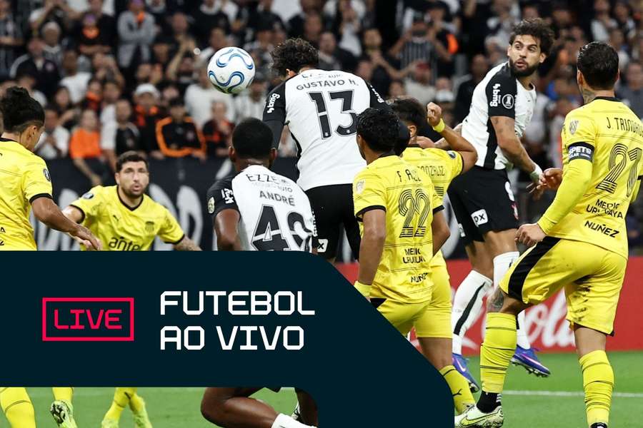 Gustavo Henrique abriu o placar em Corinthians x Peñarol, pela Libertadores
