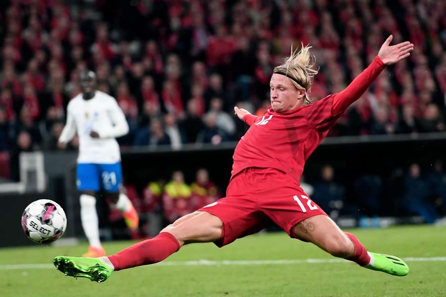 Kasper Dolberg (25 ani) a evoluat în doar patru partide pentru Sevilla