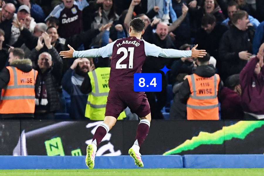 Asensio celebra su gol contra el Brighton