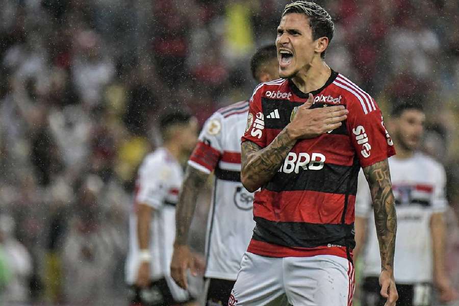 Pedro comemora o golo decisivo
