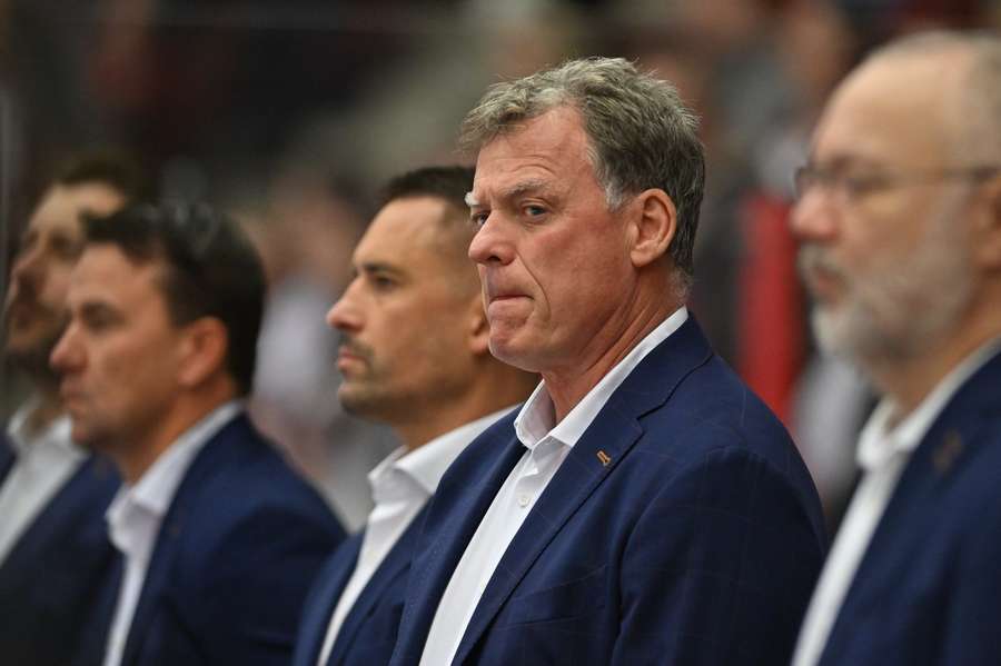 Rulík na střídačce proti Německu.