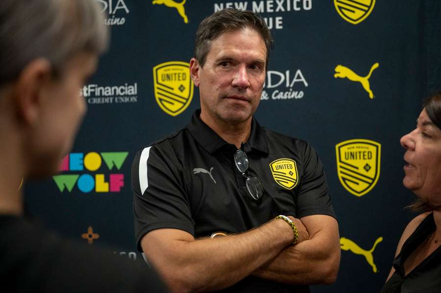 Eric Quill during his time as New Mexico United's head coach