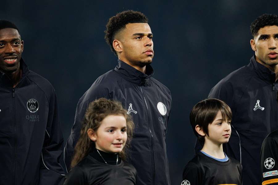 Die PSG-Stars Dembele, Doue und Hakimi