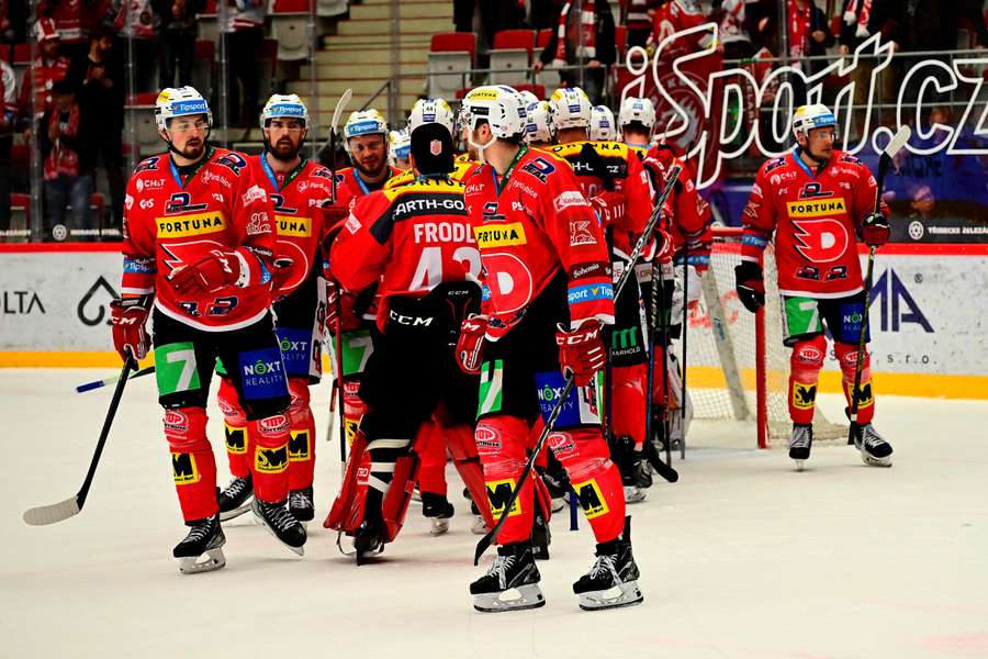 Pardubice vedly v Třinci už 4:0, nakonec se ale o výsledek strachovaly.