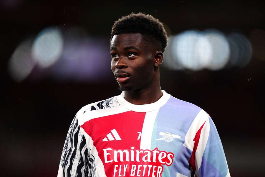 Saka "listo" tras su larga baja por lesión: Arteta
