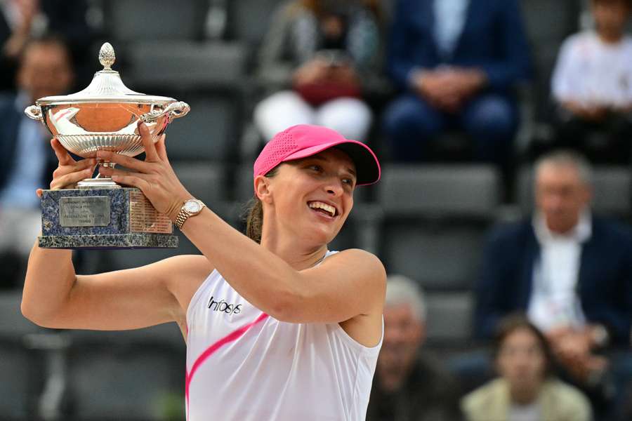 Swiatek llega pletórica a Roland Garros tras proclamarse campeona en Roma