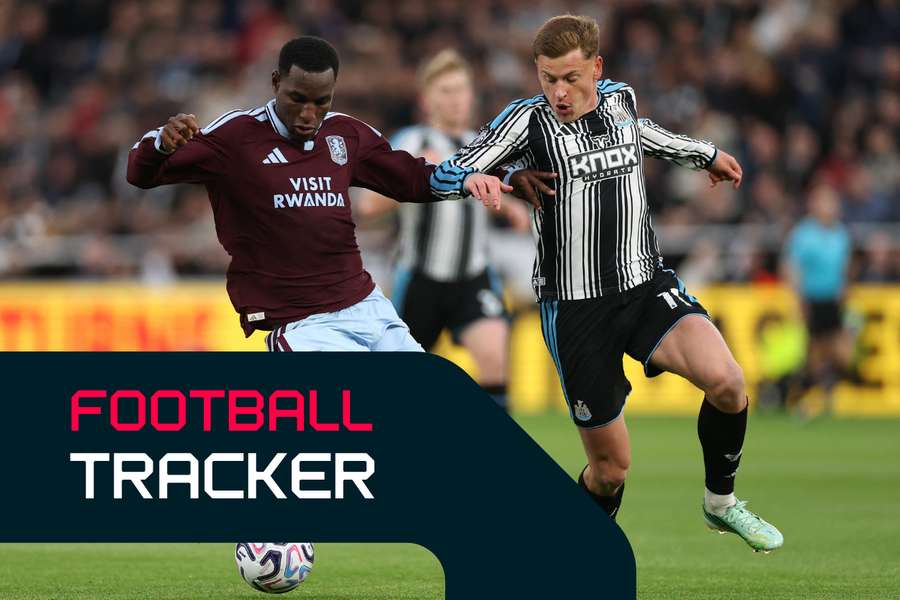 Jackson and Barnes battle for the ball