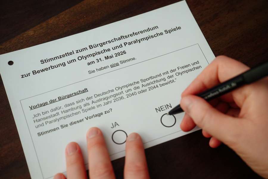 Der Stimmzettel zum Bürgerschaftsreferendum.