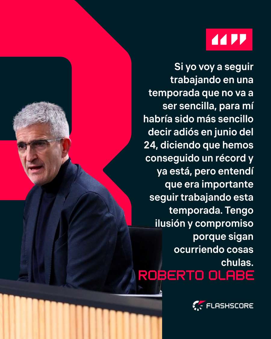 Roberto Olabe sobre su futuro