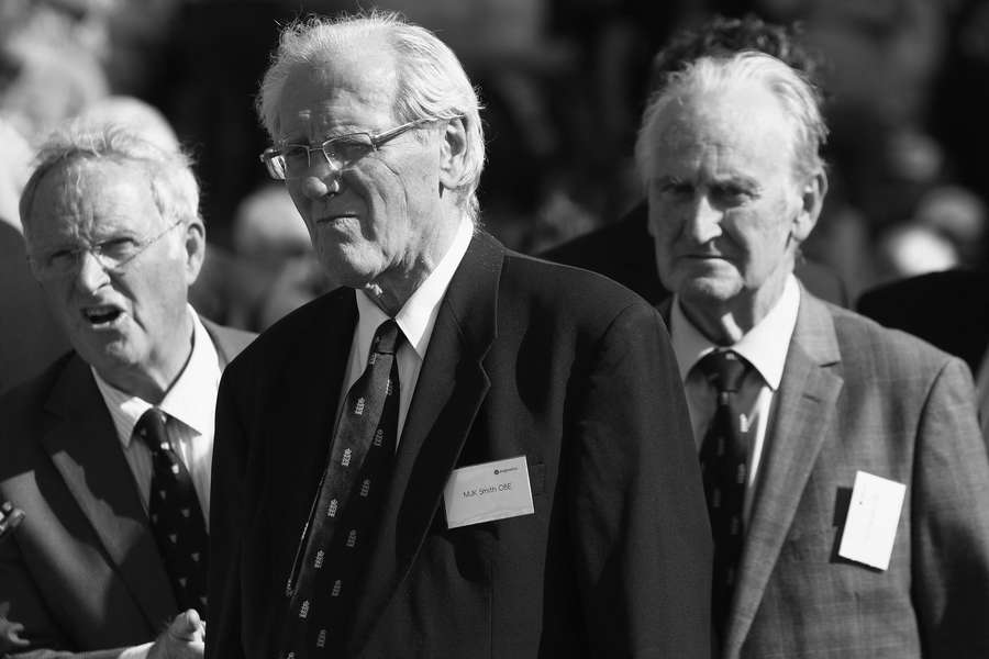 Former England Test captain Mike Smith (C) played 50 Test matches Former England Test captain Mike Smith (C) played 50 Test matches