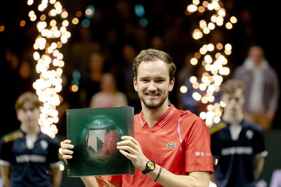 Daniil Medvedev won onlangs in Rotterdam