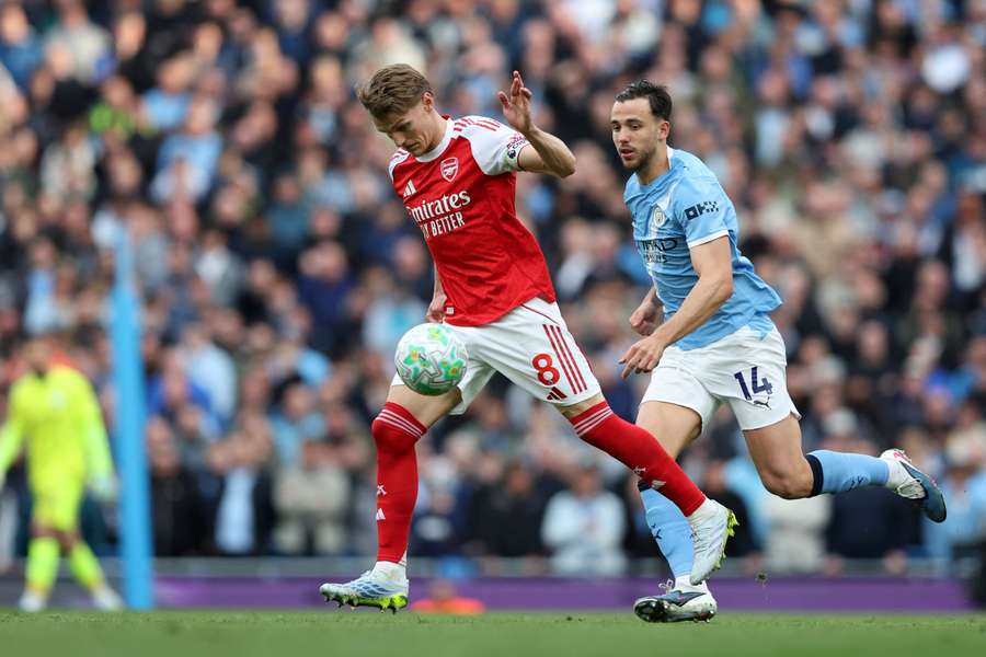 Martin Ødegaard contre City, il y a deux semaines en Premier League.