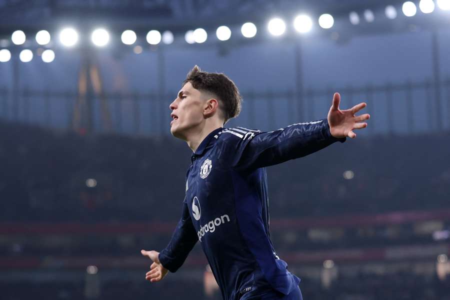 Garnacho, actual jugador del Manchester United