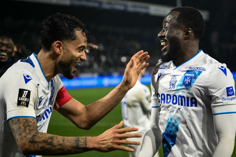 Elisha Owusu (right) has been in good form for Auxerre this season