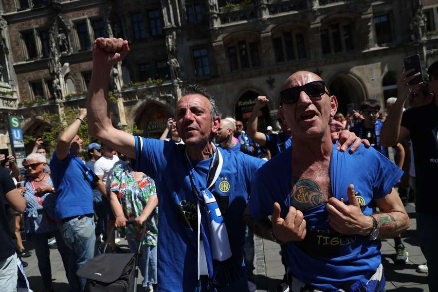 Inter fans in Munich Inter fans in Munich
