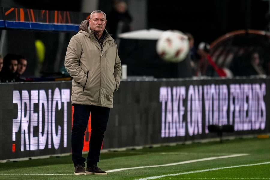 FC Utrecht manager Ron Jans looks on during the UEFA Europa League game against Nottingham Forest FC Utrecht manager Ron Jans looks on during the UEFA Europa League game against Nottingham Forest