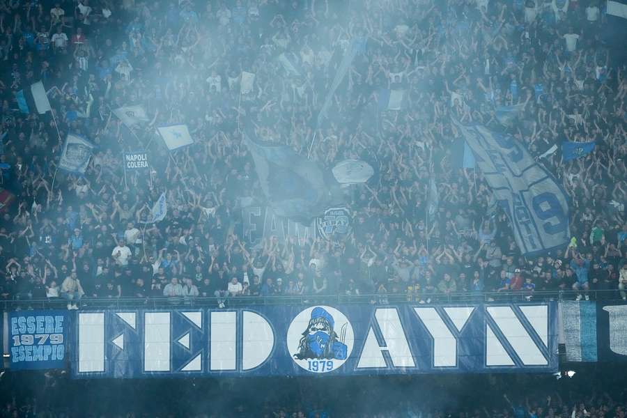 La curva del Napoli