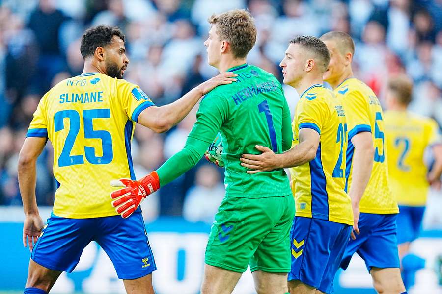 Mads Hermansen leverede endnu en pragtkamp for Brøndby.