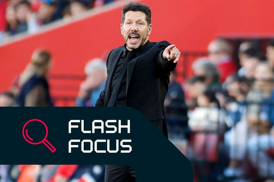 Diego Simeone on the touchline