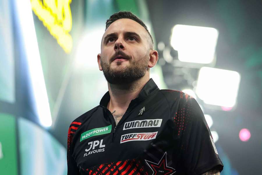 Joe Cullen was beaten by Mensur Suljovic at the PDC World Darts Championship