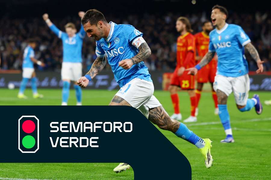 L'esultanza di Politano