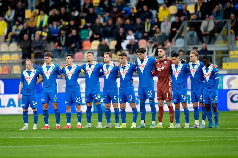 Les joueurs de Brescia en Serie B en mars dernier.