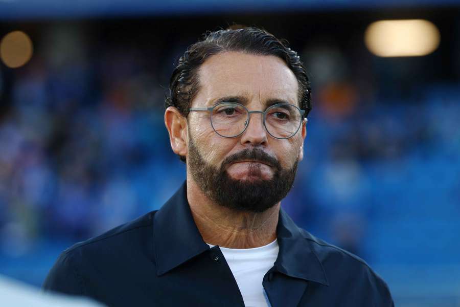 Bordalás, rostro serio en una mala noche europea