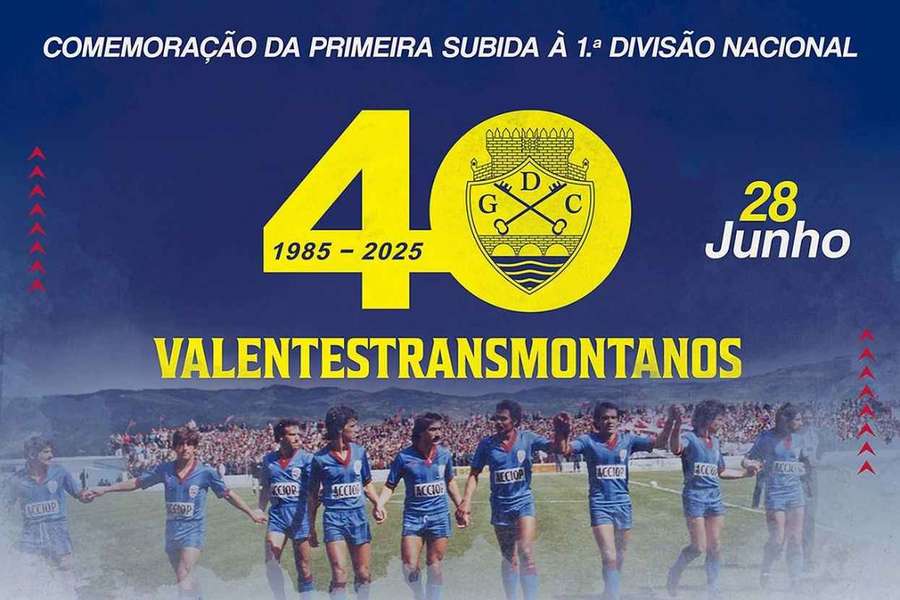 Chaves assinala subida histórica de 1985 com homenagem aos seus protagonistas