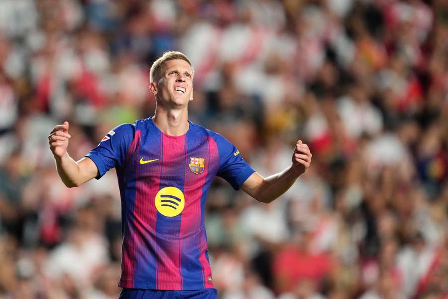 Dani Olmo avec le Barça.