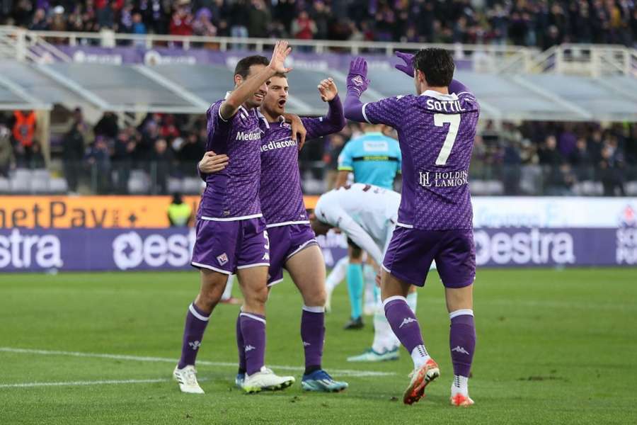 Fiorentina porazila Salernitanu na domácím stadionu potřetí v řadě. 