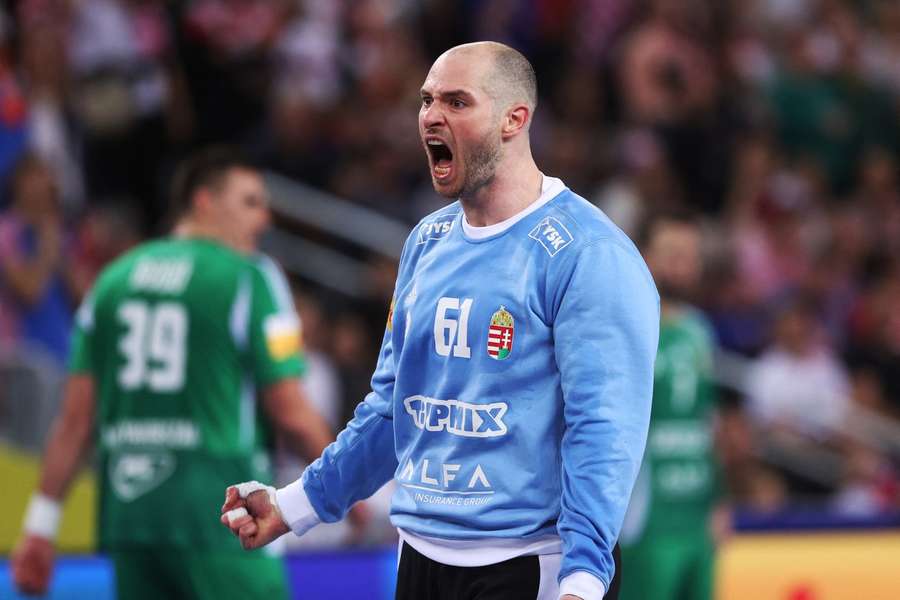 Laszlo Bartucz im Trikot der ungarischen Nationalmannschaft.