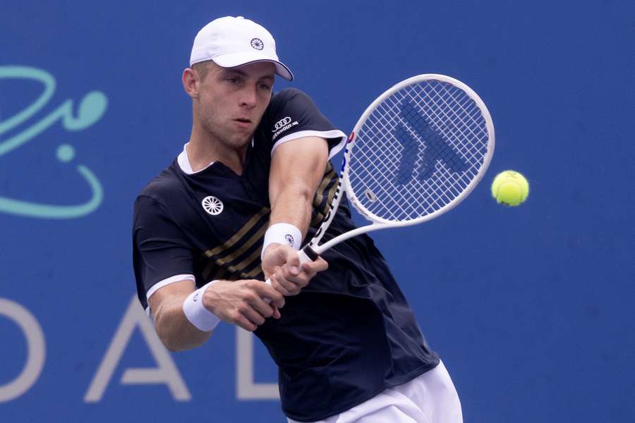 Griekspoor in actie op de US Open