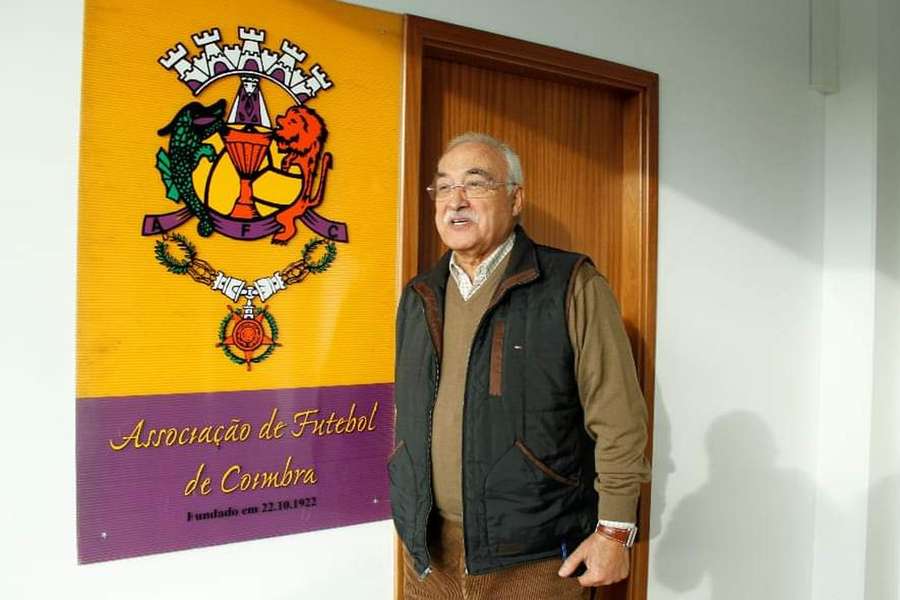Horácio Antunes, presidente da Associação de Futebol de Coimbra