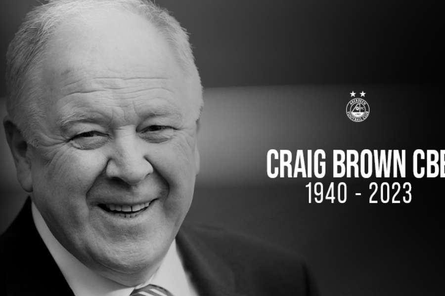 Craig Brown tinha 82 anos