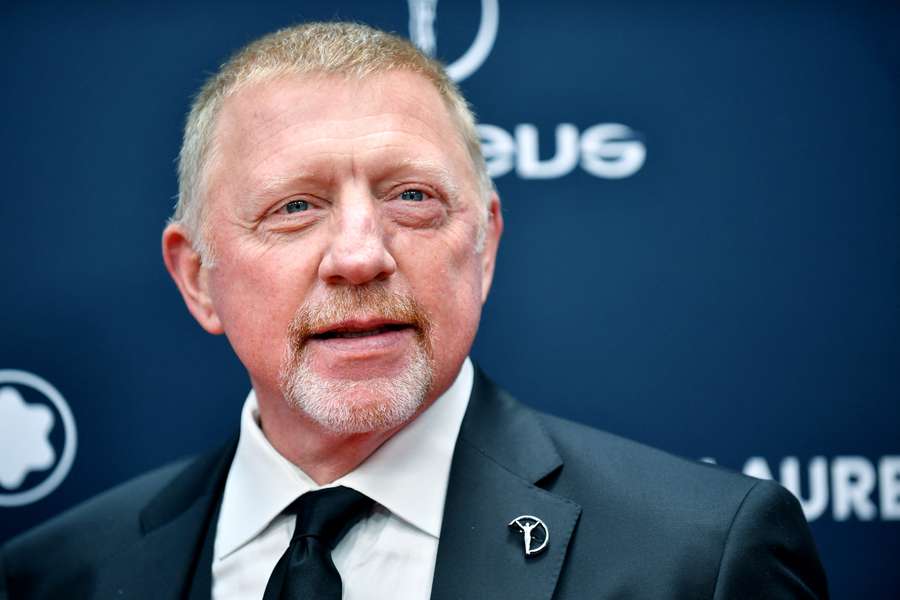 German former tennis player Boris Becker poses on the red carpet prior to the Laureus World Sports Awards ceremony earlier this year