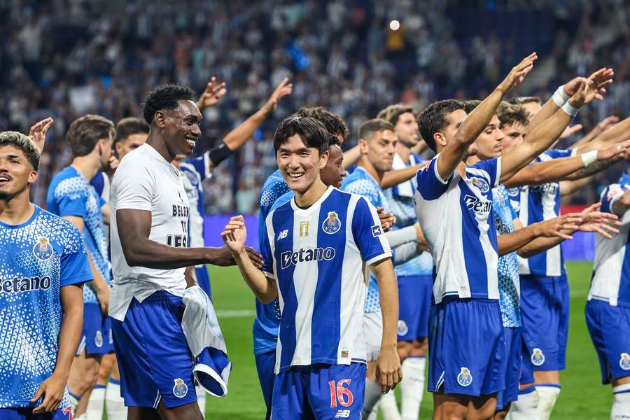 Hwang In-Beom no final do Clássico entre FC Porto e Benfica