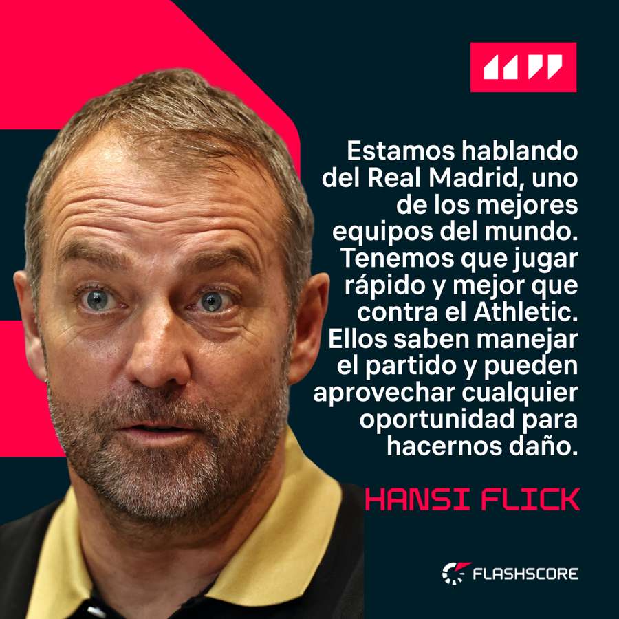 Las palabras de Flick en rueda de prensa.