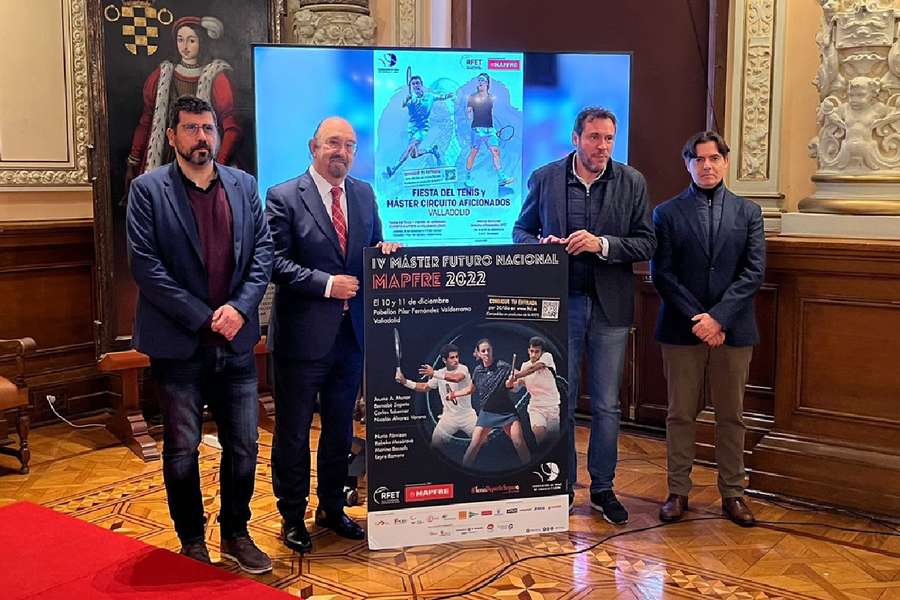 Presentación de la Fiesta del Tenis y el Máster Futuro Nacional 2022 en Valladolid