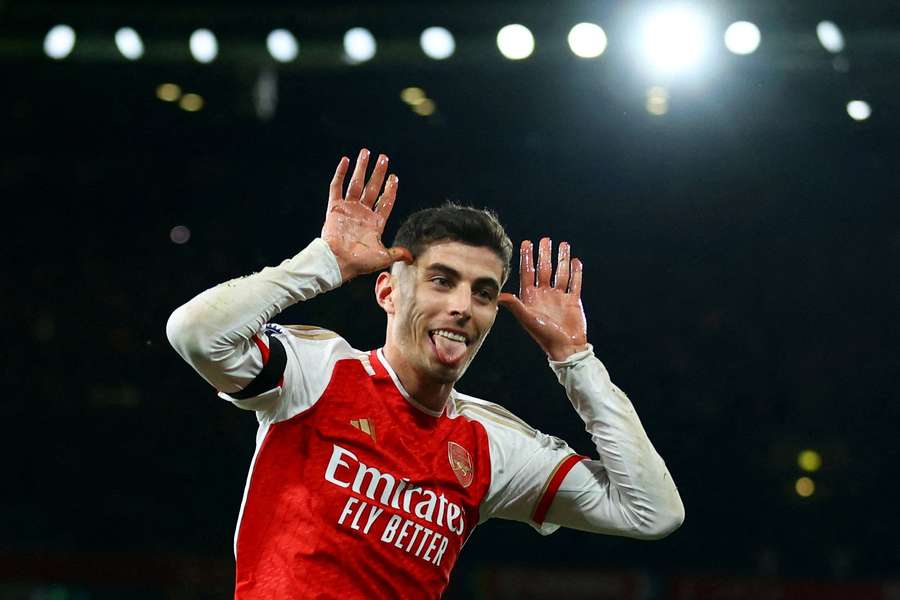 Kai Havertz has scored 12 goals in all competitions for Arsenal this season