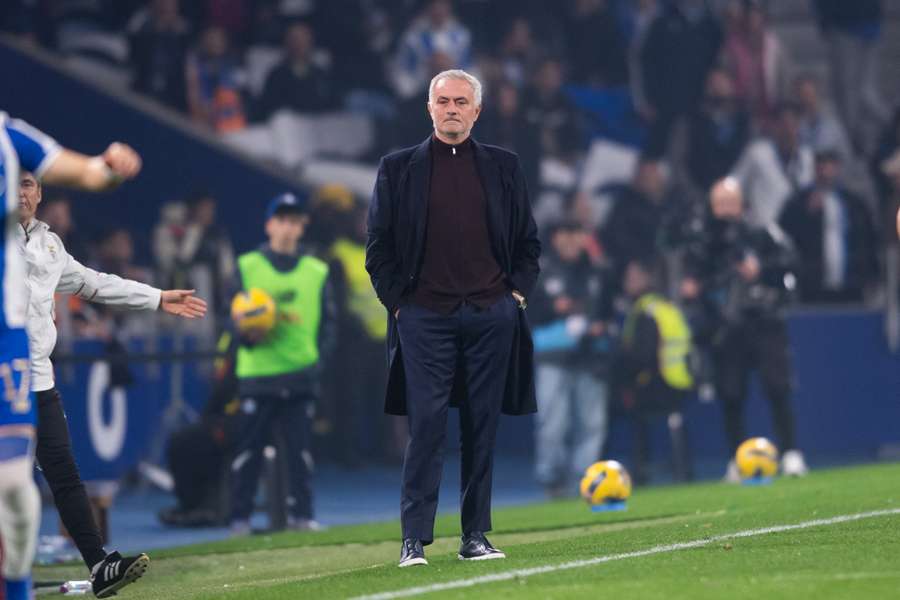 José Mourinho chateado pelos jogadores