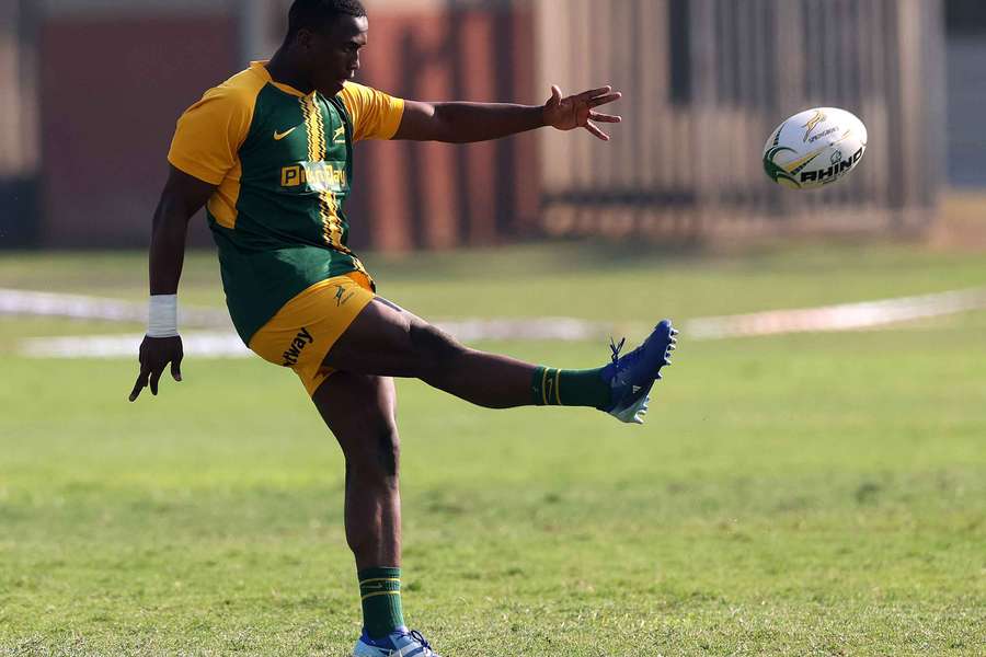 Vusi Moyo at Springboks training this week. Vusi Moyo at Springboks training this week.